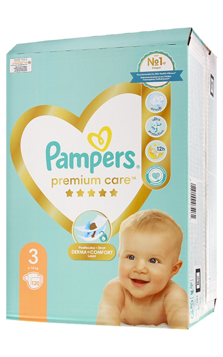 PAMPERS PAMPERS Premium Care Mega Box S3 autiņbiksītes, 6-10kg, 120gab. 120 gab.