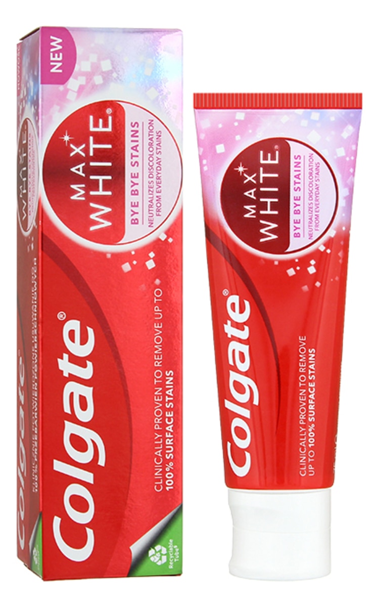 COLGATE COLGATE Max White Bye Bye Stains zobu pasta, 75ml 75 ml