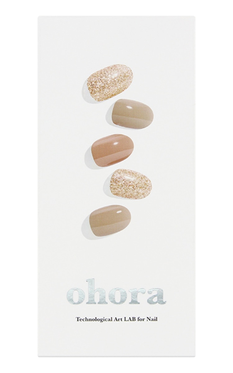 OHORA OHORA Semi Cured Gel Nail Strips (N Carmel) набор гелевых наклеек для маникюра, 30 наклеек