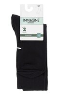 IMMAGINE Vīriešu zeķes 11007, izmērs 39-42, Black, 2 pāri
