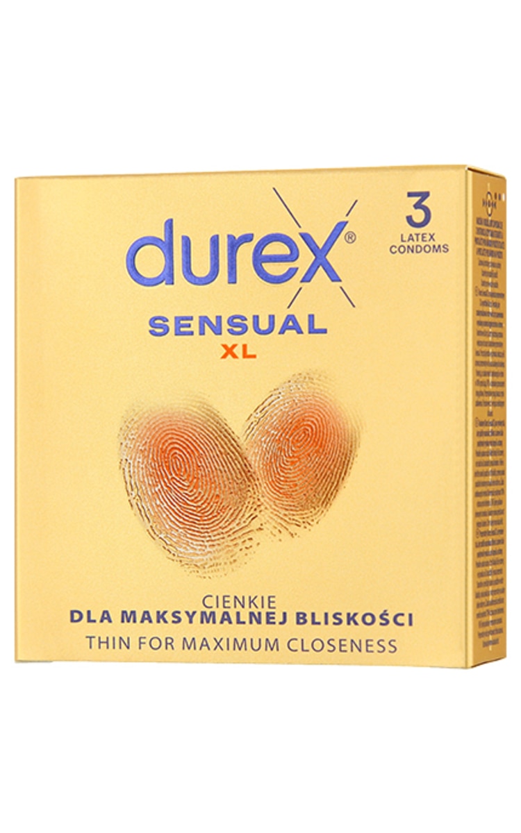 DUREX DUREX Sensual XL prezervatīvi, 3gab.