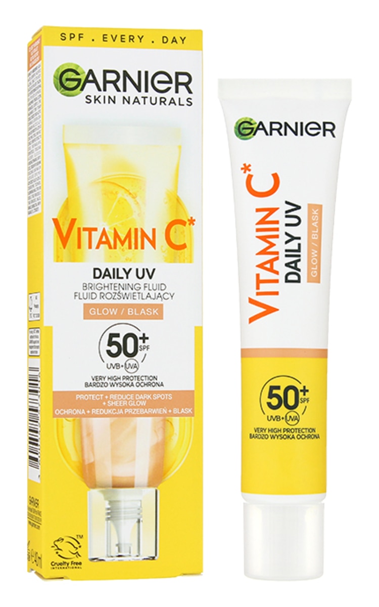 GARNIER GARNIER Vitamin C Glow UV fluīds ar SPF50+, ar mirdzuma efektu, 40ml 40 ml