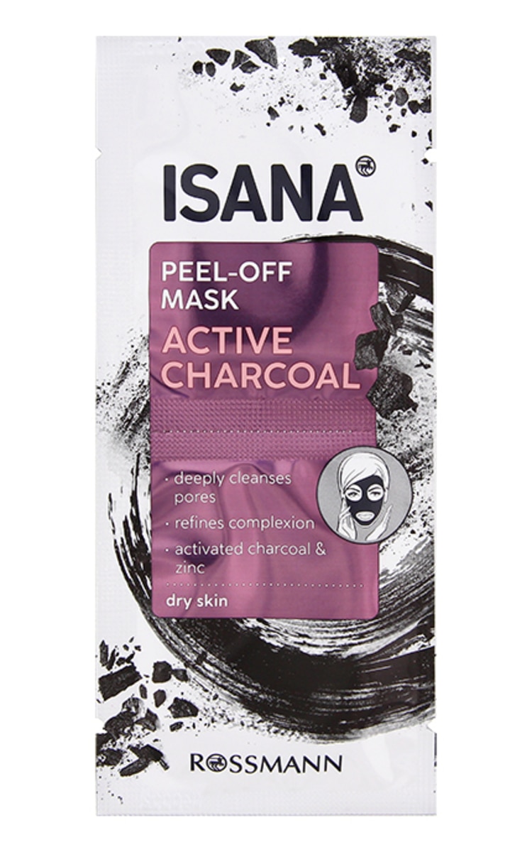 ISANA ISANA Active Charcoal maska-plēve sejai ar ogli, 2x8ml 16 ml