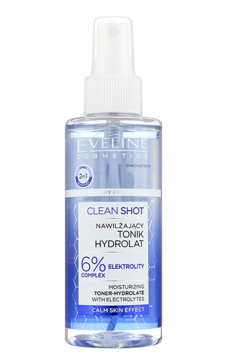 EVELINE EVELINE Clean Shot Тоник-гидролат с 6% электролитным комплексом, 150мл