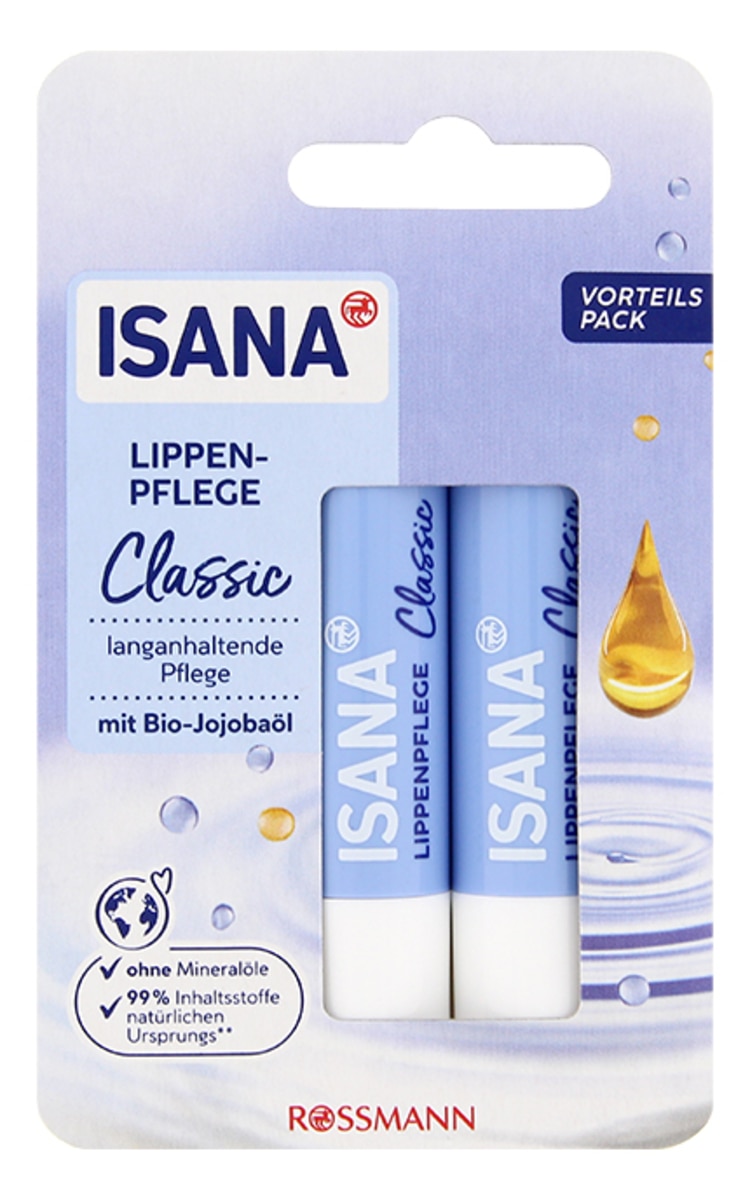 ISANA ISANA Classic Duo бальзам для губ, 2x4.8г 1 шт