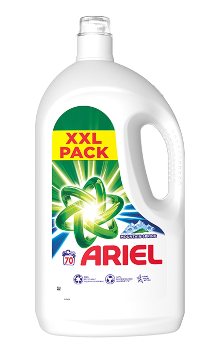 ARIEL ARIEL Mountain Spring Clean&Fresh līdzeklis veļas mazgāšanai, 3500ml 3500 ml