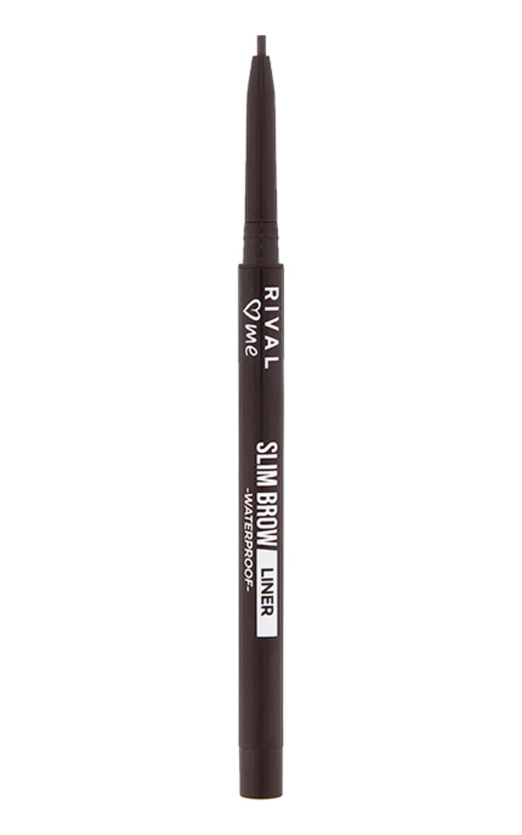 RIVAL LOVES ME RIVAL LOVES ME Slim Brow Liner Waterproof uzacu zīmulis, 04 dark brown, 1gab. dark brown