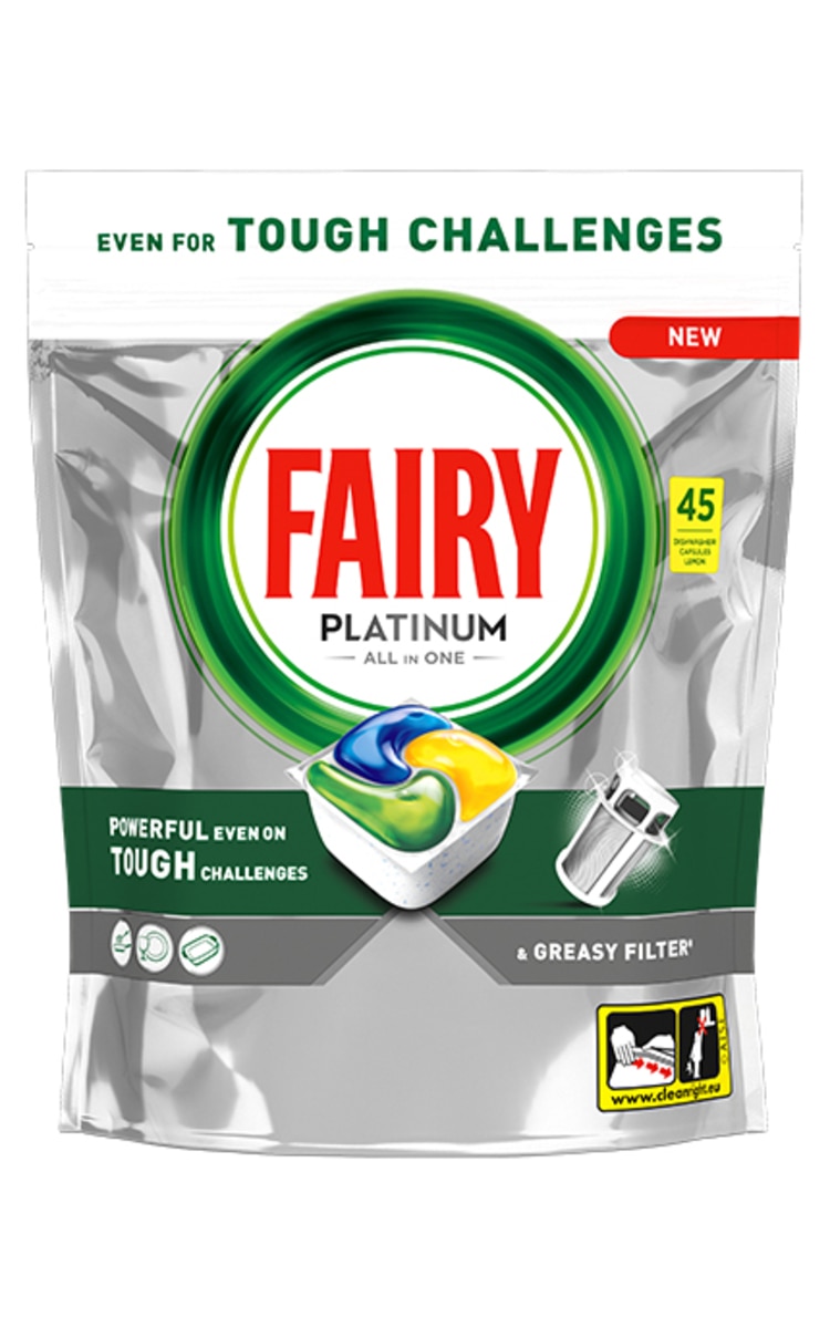 FAIRY FAIRY Platinum Lemon trauku mazgāšanas kapsulas, 45gab. 45 gab.