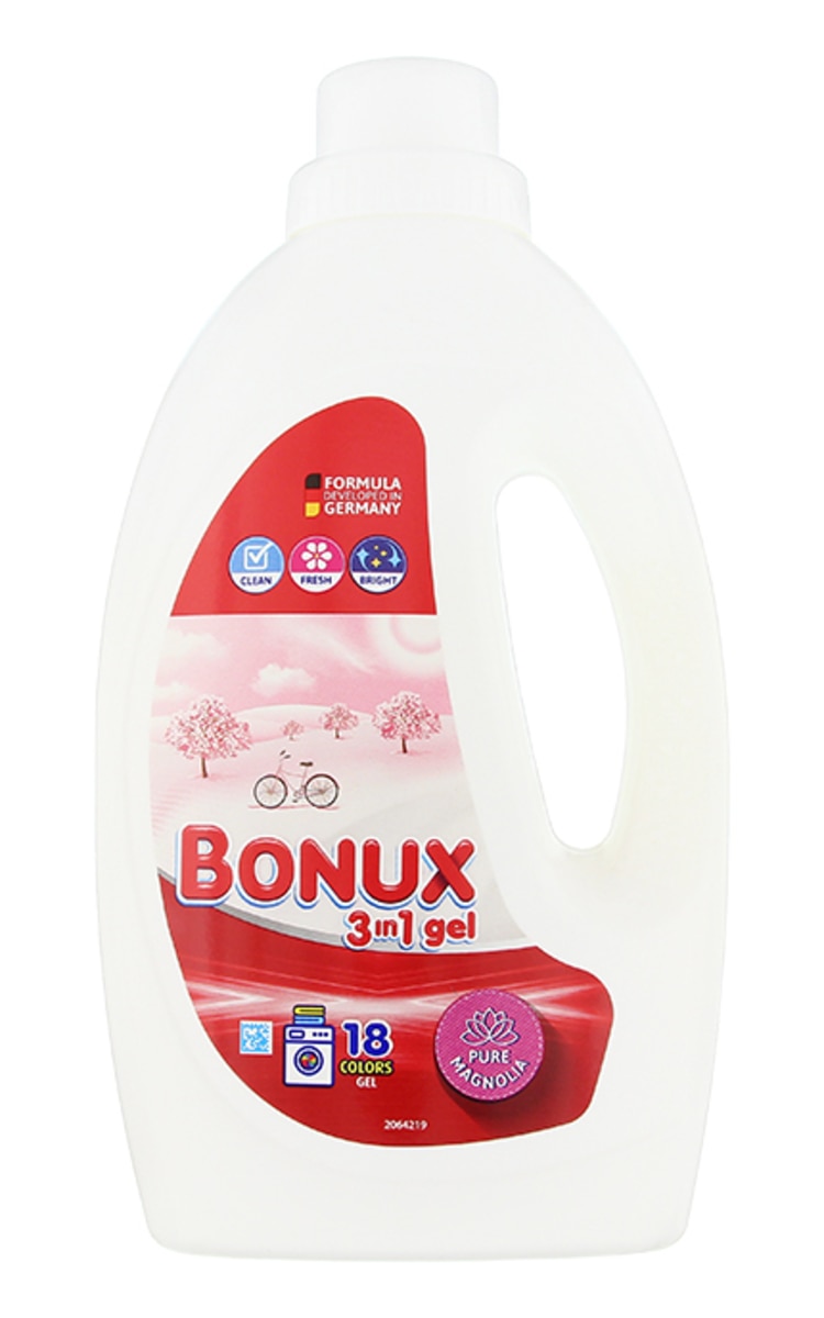 BONUX BONUX Liquid Pure Magnolia Color līdzeklis krāsainas veļas mazgāšanai, 0.9l 900 ml