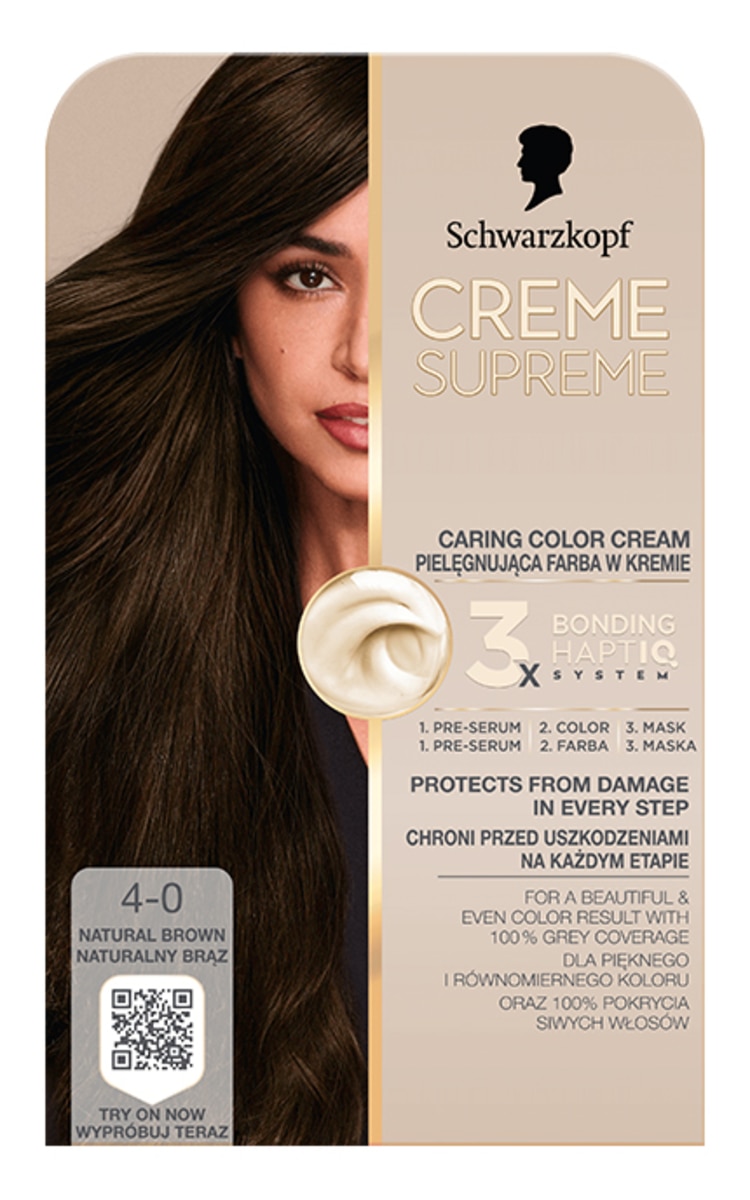 CRÈME SUPREME краска для волос, 4-0 Natural Brown