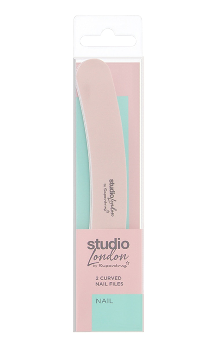 SUPERDRUG SUPERDRUG Studio London Изогнутые пилочки для ногтей, 2шт.