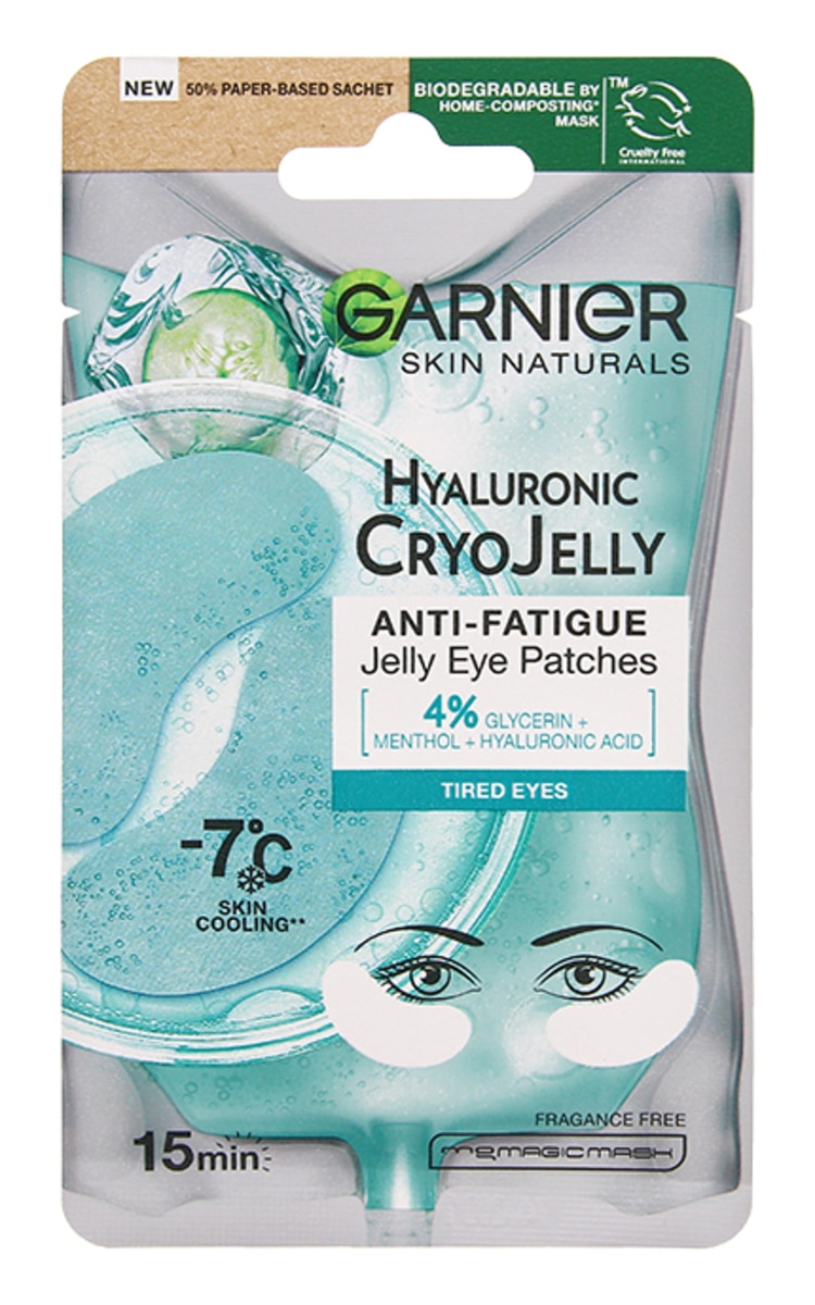 GARNIER GARNIER Hyaluronic Cryo Jelly atvēsinoša želejas maska acu zonai, 5g 1 gab.