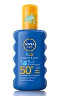 NIVEA SUN Kids Protect&Care SPF50+ izsmidzināms losjons bērniem aizsardzībai pret sauli, 200ml