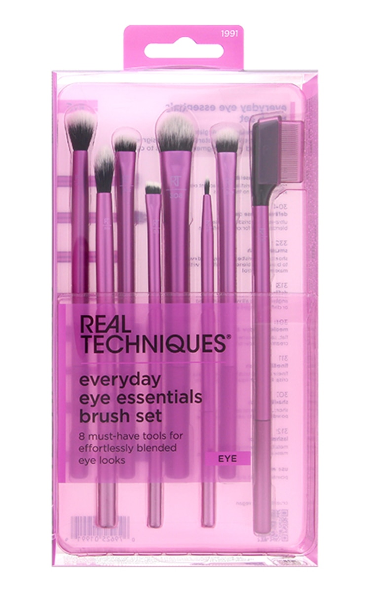REAL TECHNIQUES REAL TECHNIQUES Everyday Eye Essentials Brush Set otas acu grima uzklāšanai