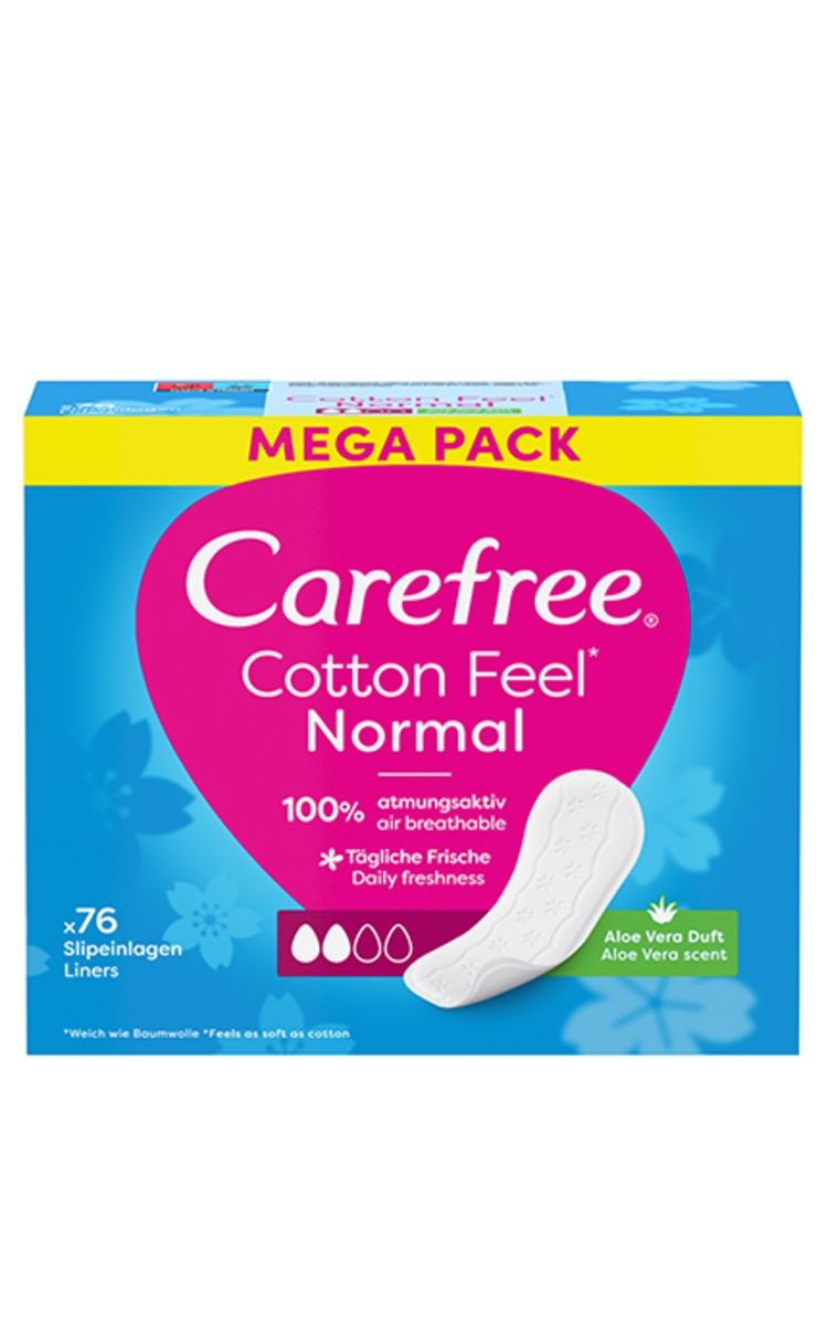 CAREFREE CAREFREE Cotton Aloe ikdienas ieliktnīši, 76gab. 76 gab.