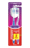 COLGATE Zig-Zag 1+1 Medium zobu birstes, 2gab. (dažādas krāsas)