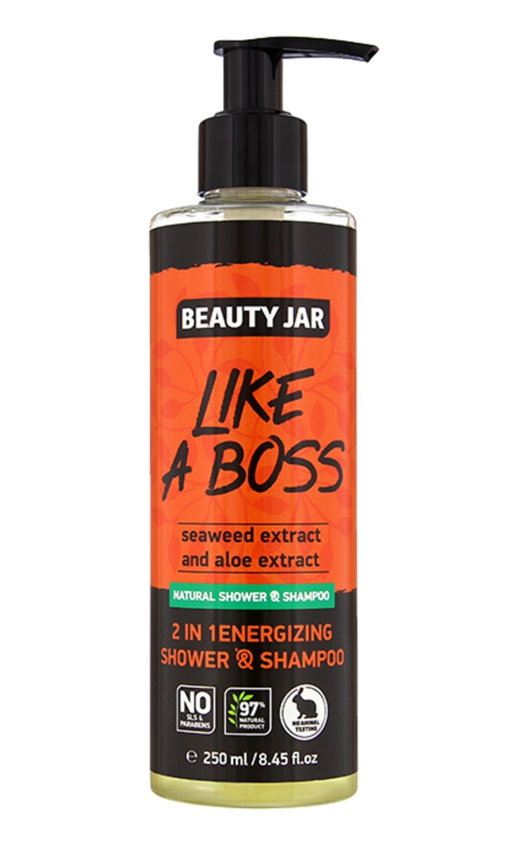 BEAUTY JAR BEAUTY JAR Like A Boss dušas želeja un šampūns vīriešiem, 250ml