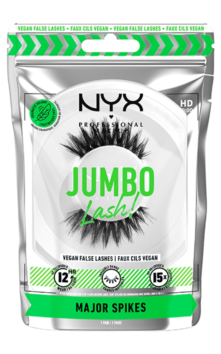 NYX PROFESSIONAL MAKEUP NYX PROFESSIONAL MAKEUP Jumbo Lash! mākslīgās skropstas, 09 Major Spikes 1 gab.