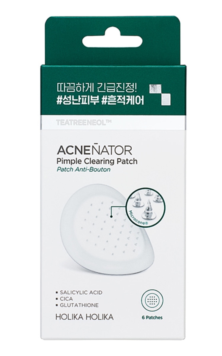 HOLIKA HOLIKA HOLIKA HOLIKA Acnenator Pimple Clearing Patch pūtīšu plāksteri ar mikroadatām, 6gab