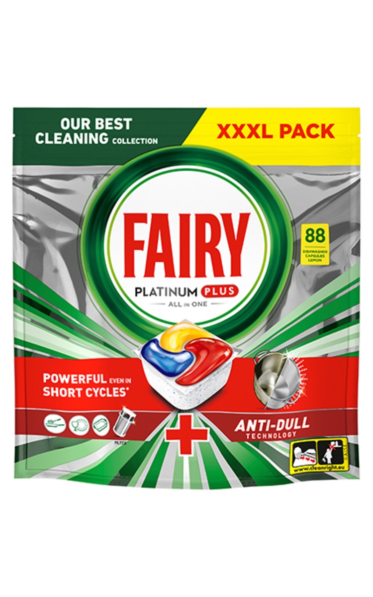 FAIRY FAIRY Platinum Plus Lemon капсулы для посудомоечных машин, 88шт. 88 шт