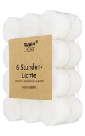 RUBIN Licht tējas sveces, 24gab.