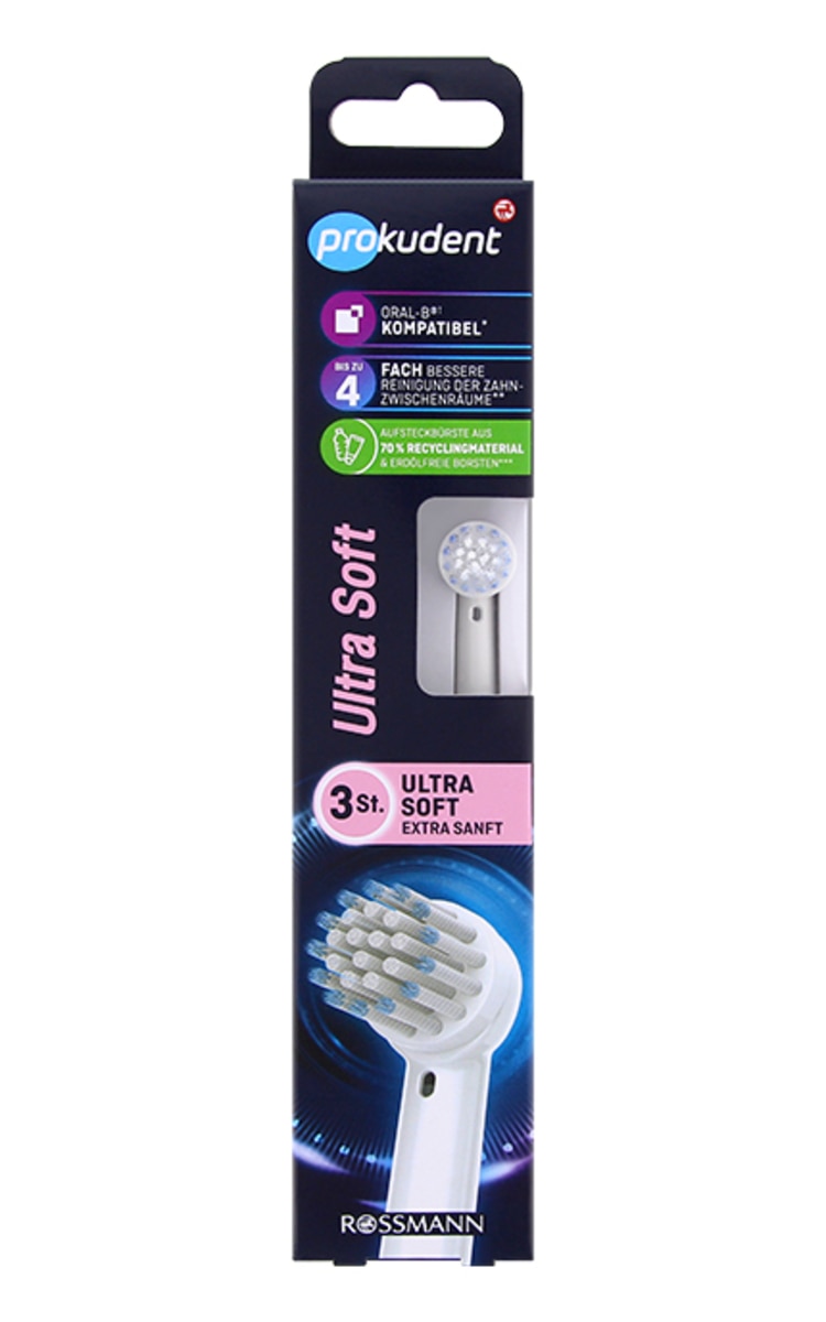 PROKUDENT PROKUDENT Ultra Soft накочники для зубной щётки, 3шт. 3 шт