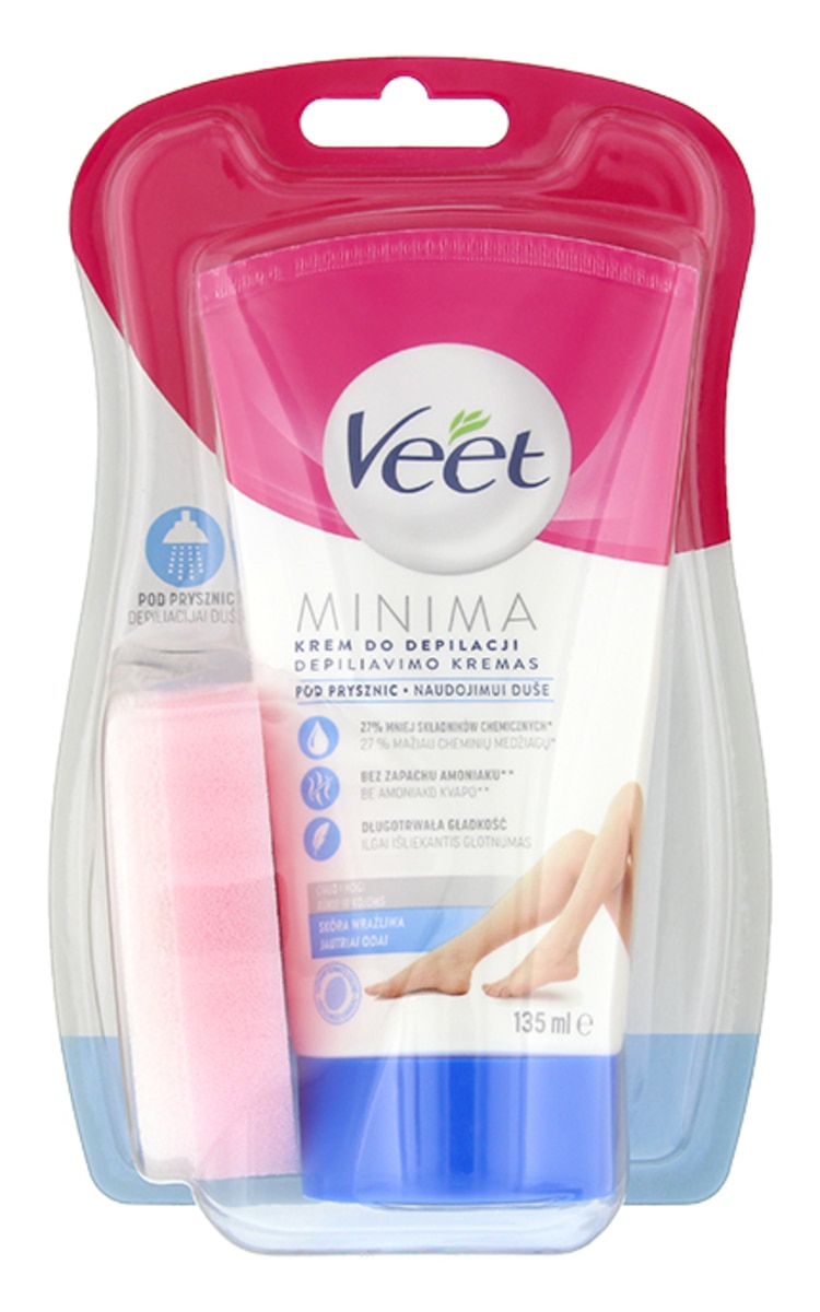 VEET VEET Silky Fresh In Shower Sensitive крем для удаления волосяного покрова, 135мл 135 мл