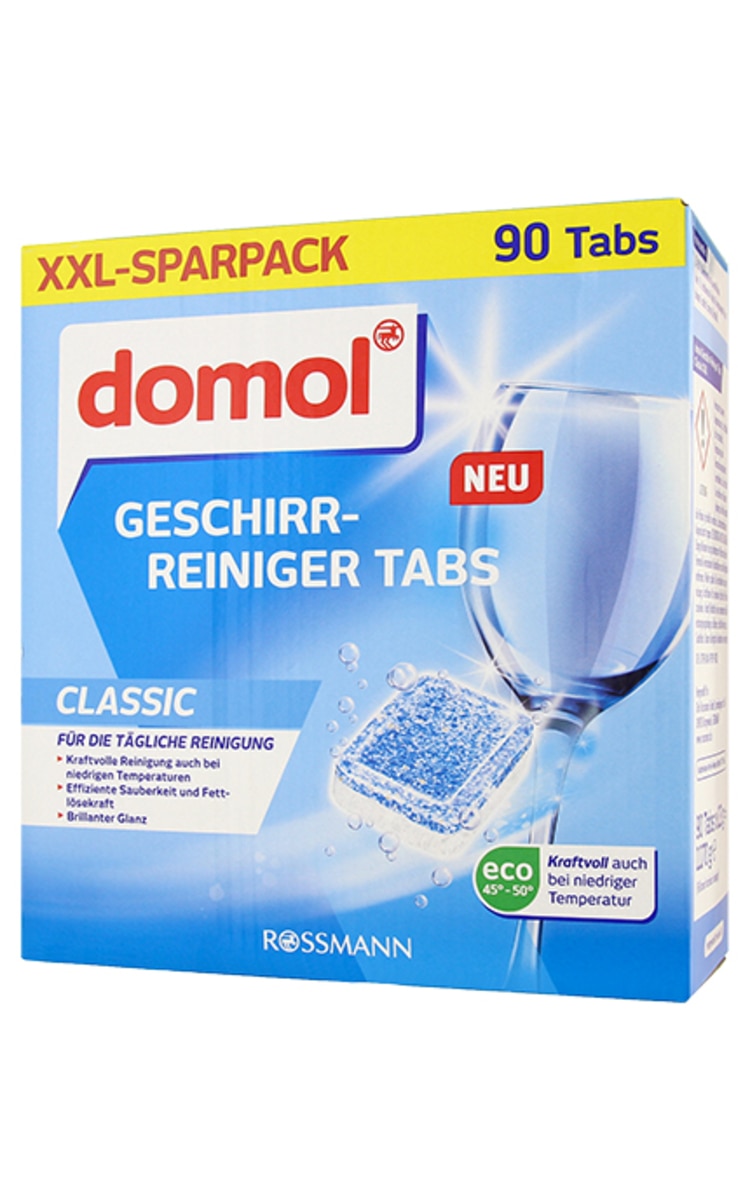 DOMOL DOMOL Classic tabletes trauku mazgājamajai mašīnai, 90gab.