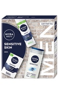 NIVEA MEN Sensitive Skin dāvanu komplekts vīriešiem