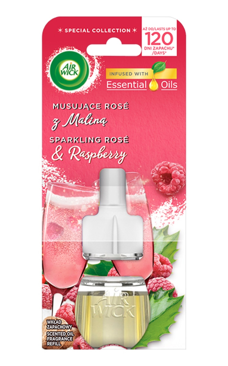 AIR WICK AIR WICK Sparkling Rose&Raspberry elektriskā gaisa atsvaidzinātāja rezerve, 19ml