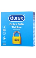 DUREX Extra Safe Thicker prezervatīvi, 3gab.