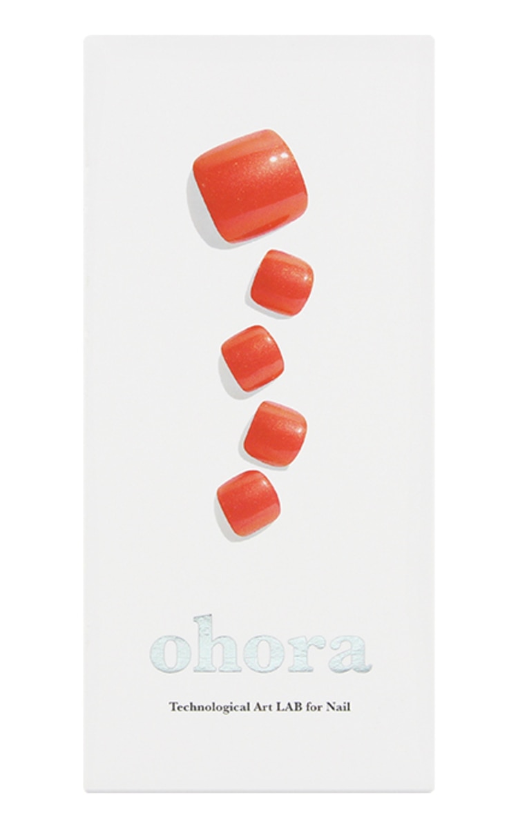 OHORA OHORA Semi Cured Gel Pedicure Strips (P Vermeil) набор гелевых наклеек для педикюра, 32 наклеек