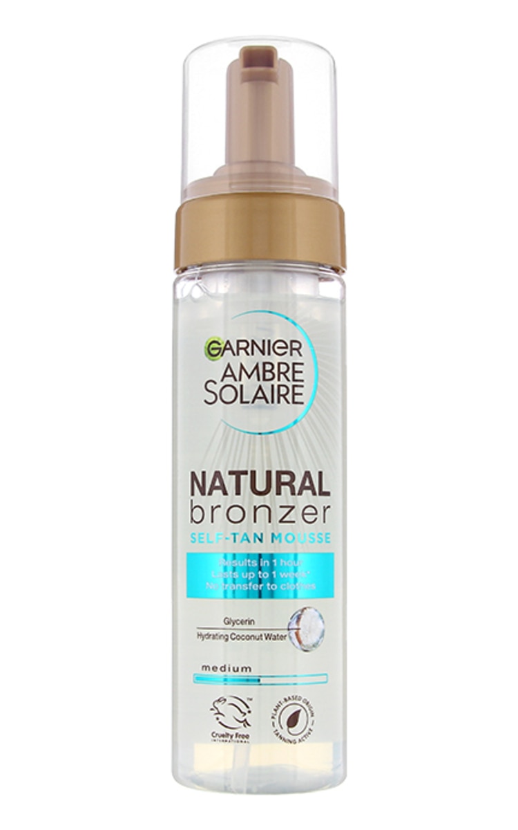 AMBRE SOLAIRE AMBRE SOLAIRE Natural Bronzer Intense Clear Self Tan Mousse бронзер для тела, 200мл 200 мл