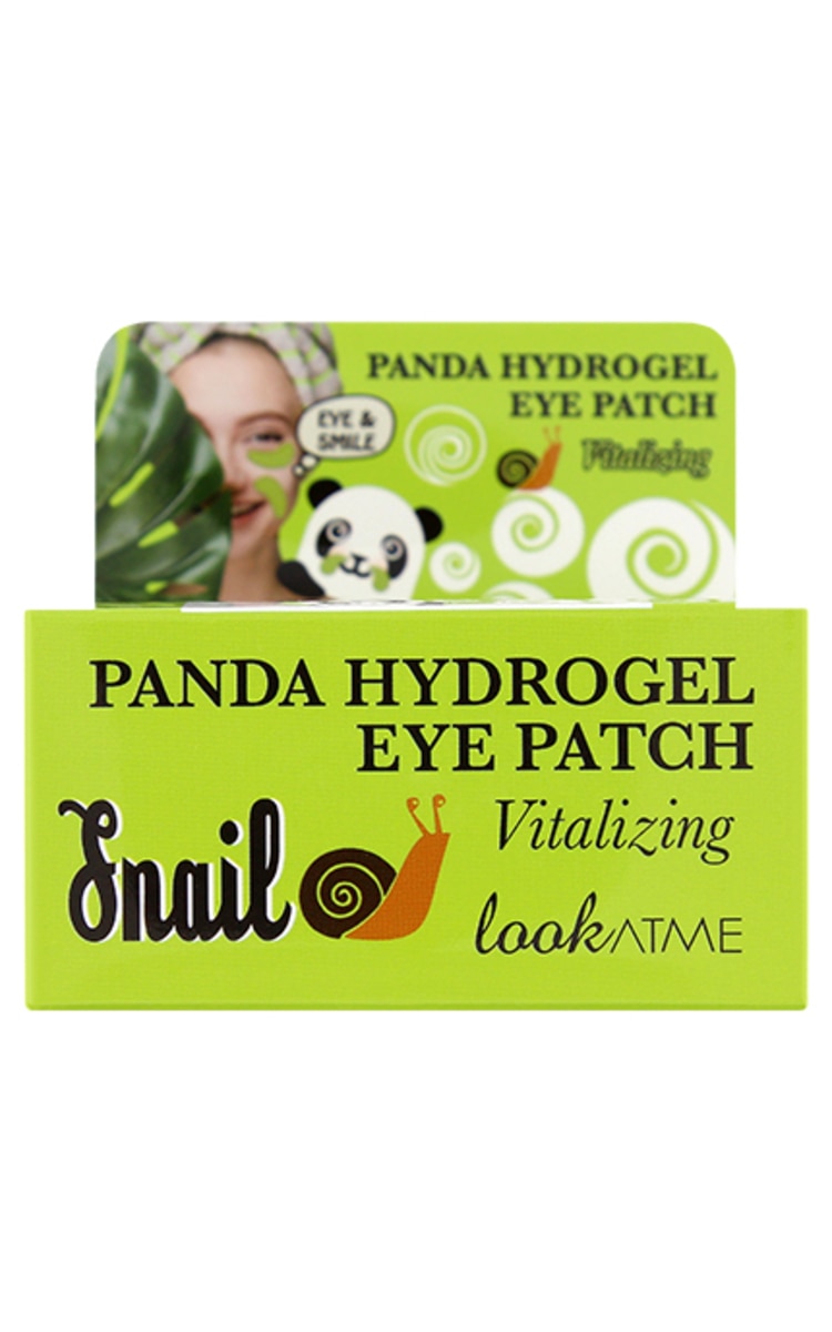 LOOK AT MY  LOOK AT ME Panda Hydrogel Snail maska ādai pa acīm, 30 pāri