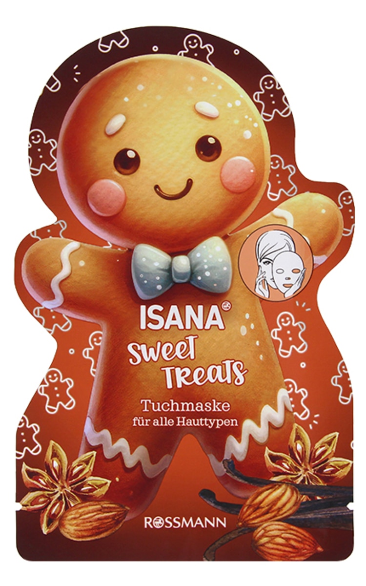 ISANA ISANA Sweet Treats маска для лица для всех типов кожи, 1шт.