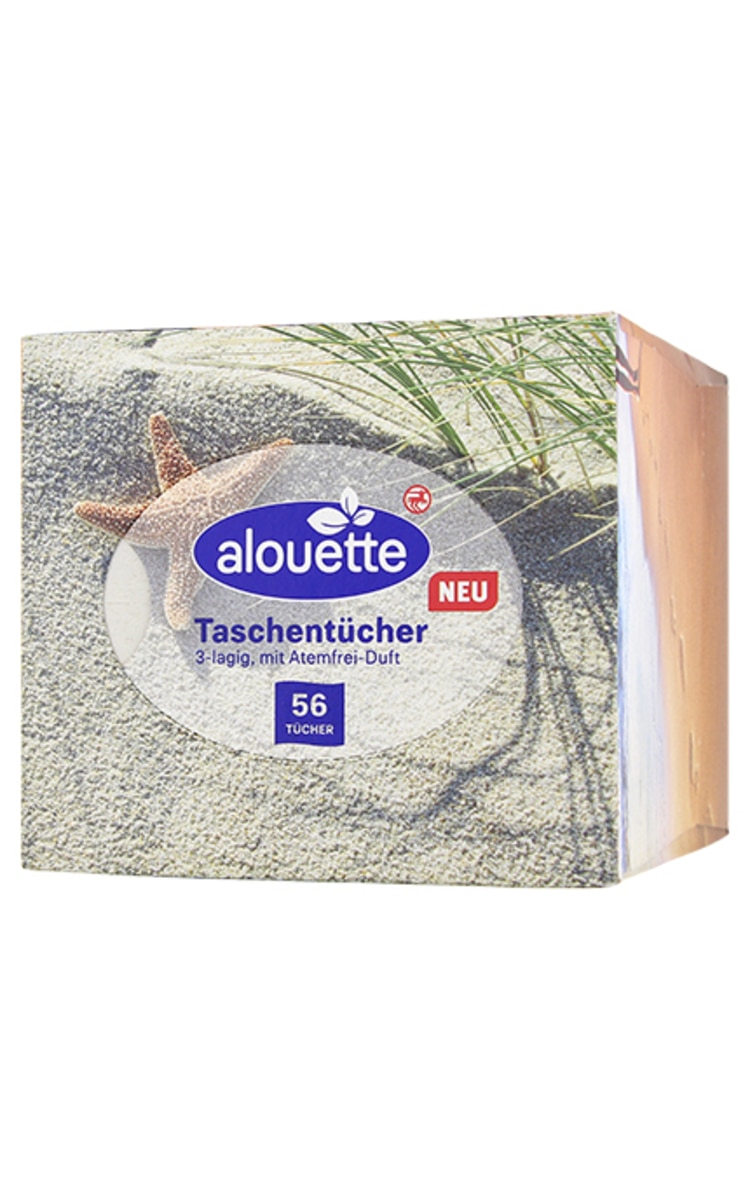 ALOUETTE ALOUETTE Aroma косметические салфетки, 3 слоя, 56шт. (различные цвета) 56 шт