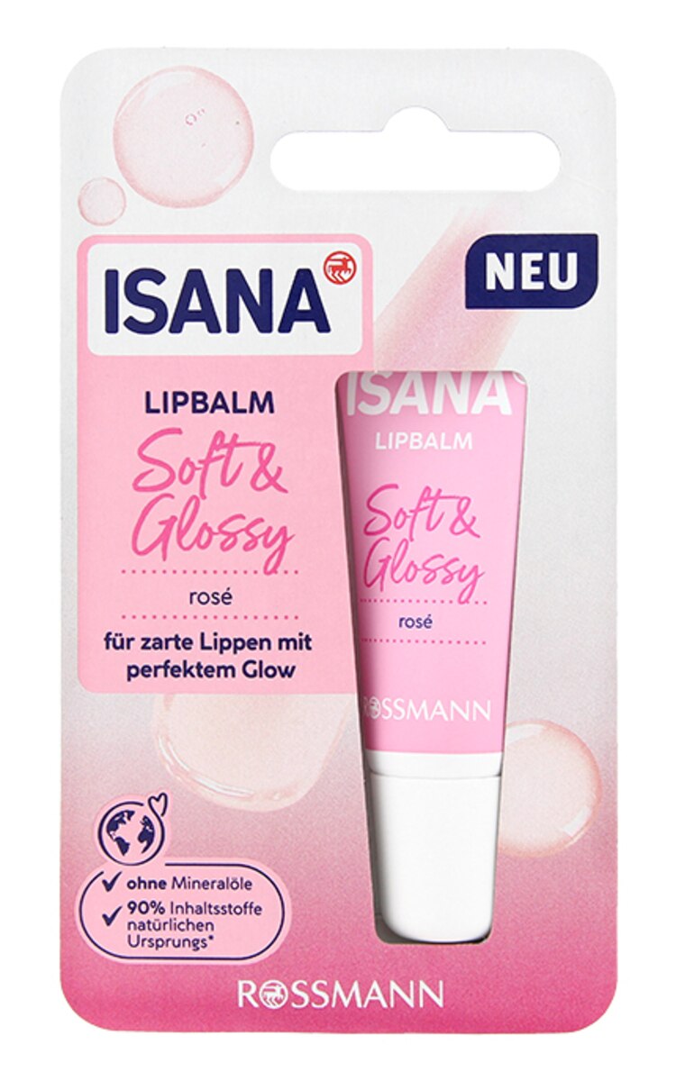 ISANA ISANA Soft&Glossy rosé бальзам для губ, 8.5г 1 шт