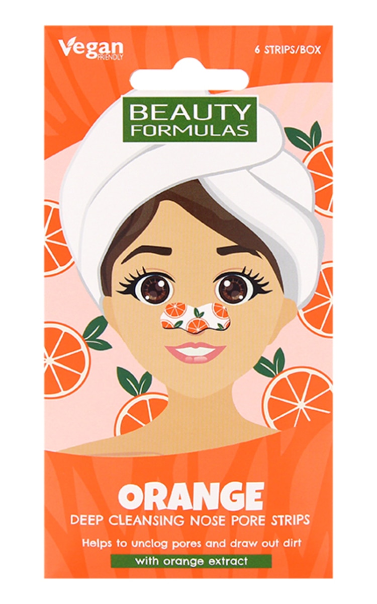 BEAUTY FORMULAS BEAUTY FORMULAS Orange пластыри для носа, 6шт.