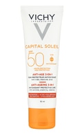 VICHY Ideal Soleil Anti-Ageing SPF 50+, антивозрастной солнцезащитный крем для лица, 50мл