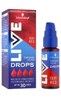 LIVE Colour Drops matu krāsas pilieni, Fiery Red, 30ml