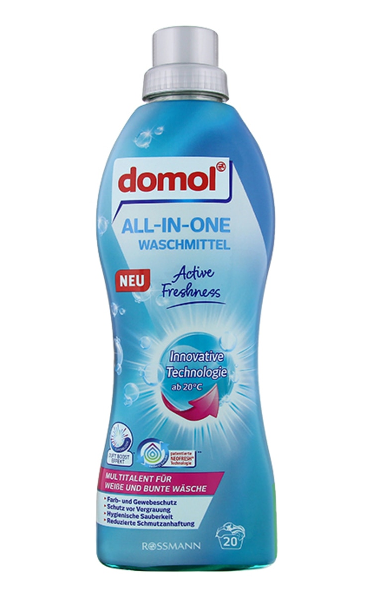 DOMOL DOMOL All-In-One veļas mazgāšanas līdzeklis, 1l