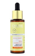 EVELINE Serum Shot 15% Vitamin C+Cg осветляющее средство для лица, шеи и декольте, 30мл