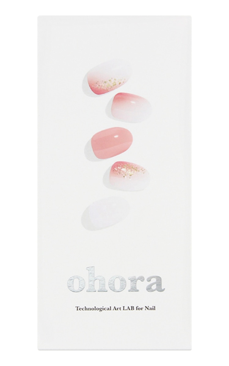 OHORA OHORA Semi Cured Gel Nail Strips (N Peach Melba) набор гелевых наклеек для маникюра, 30 наклеек