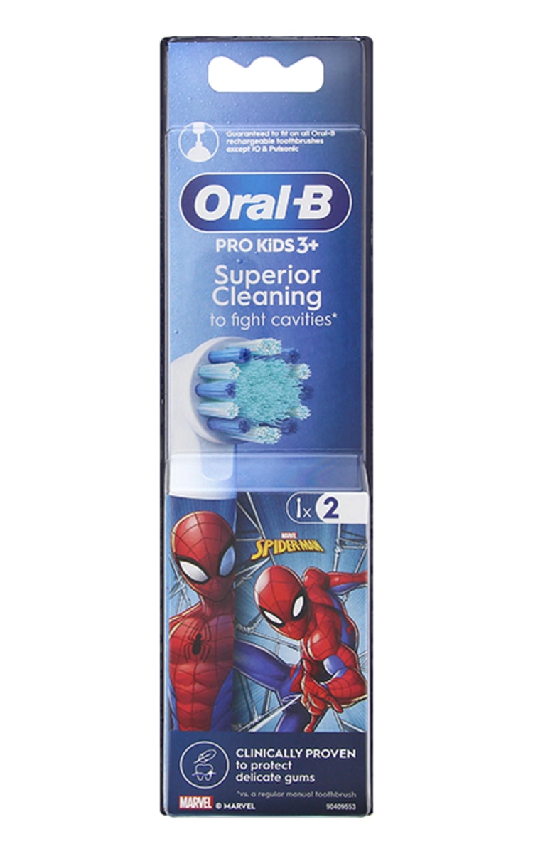 ORAL B ORAL-B PRO Spiderman 3+ bērnu zobu birstes rezerves uzgaļi, 2gab. 2 gab.