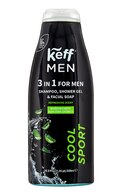  KEFF undefined KEFF Men Mint Cool Sport 3in1 шампунь, гель для душа и средство для умывания, 500мл  