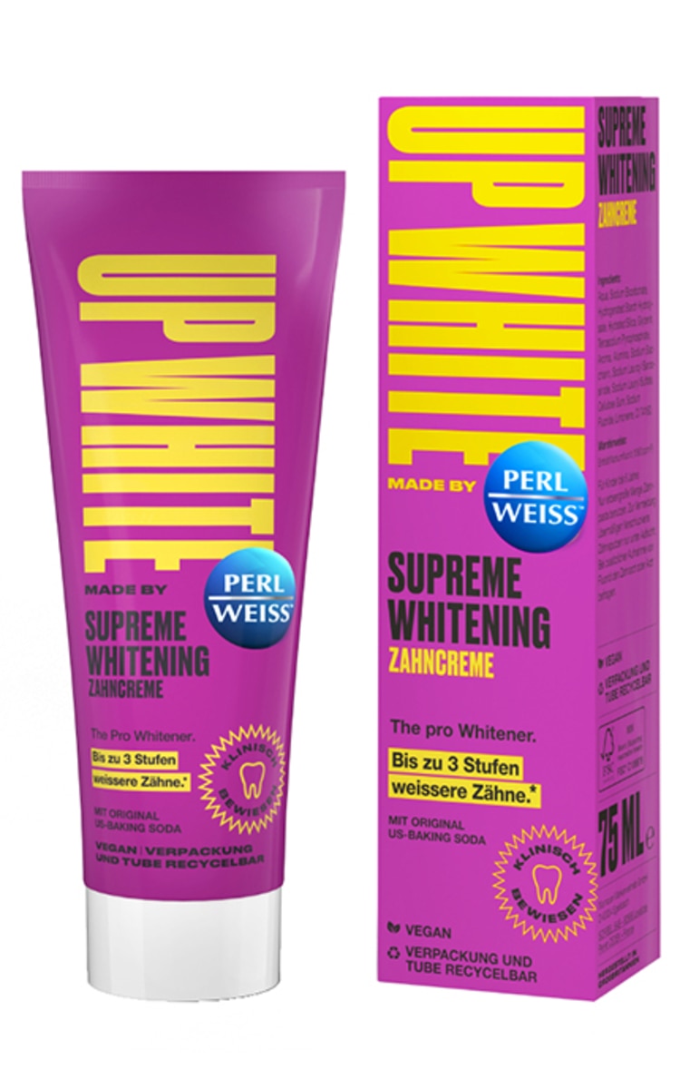 PERLWEISS Up White Supreme Whitening balinoša zobu pasta, 75ml