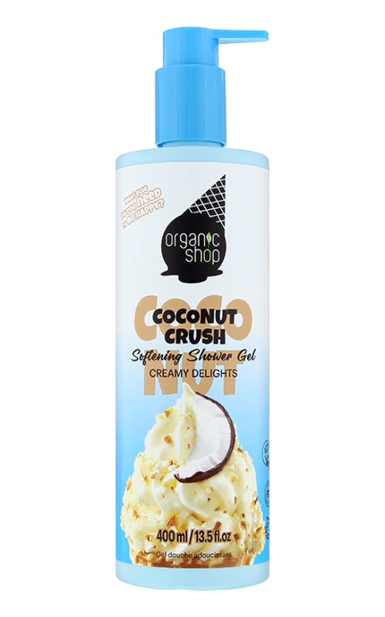 ORGANIC SHOP ORGANIC SHOP Creamy Delights Coconut Crush Softening dušas želeja, 400ml