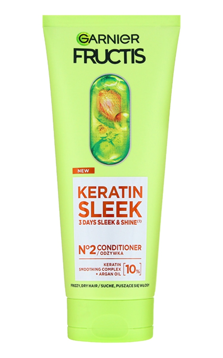 FRUCTIS FRUCTIS Keratin Sleek kondicionieris nepakļāvīgiem un sausiem matiem, 200ml