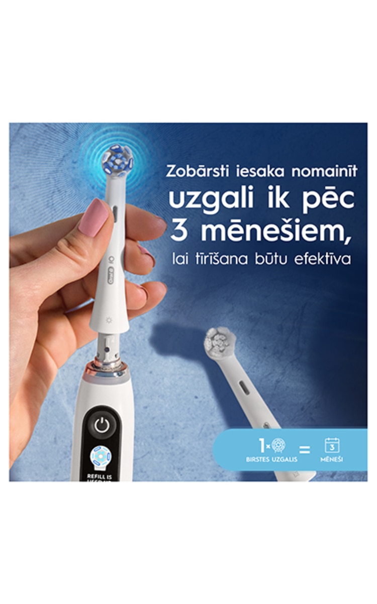 ORAL B ORAL-B iO Ultimate Clean, White, elektriskās zobu birstes uzgalis, 4gab.