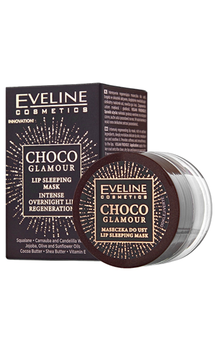 EVELINE EVELINE Choco Glamour ночная маска для губ, 12мл